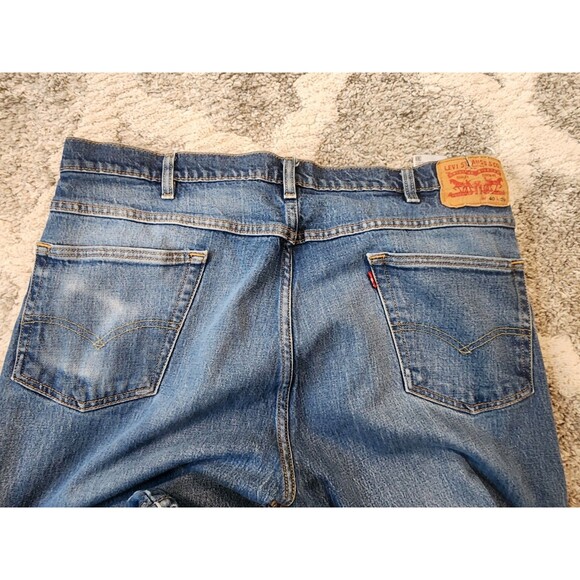 Levi's Relaxed Straight Leg Jeans Men's Size 40x29 Blue Denim High Rise Loose - Picture 9 of 10